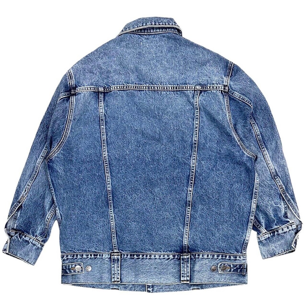 Khaite Women's Grizzo Oversize Trucker Stonewashed Made in USA Denim Jacket - Picture 6 of 11
